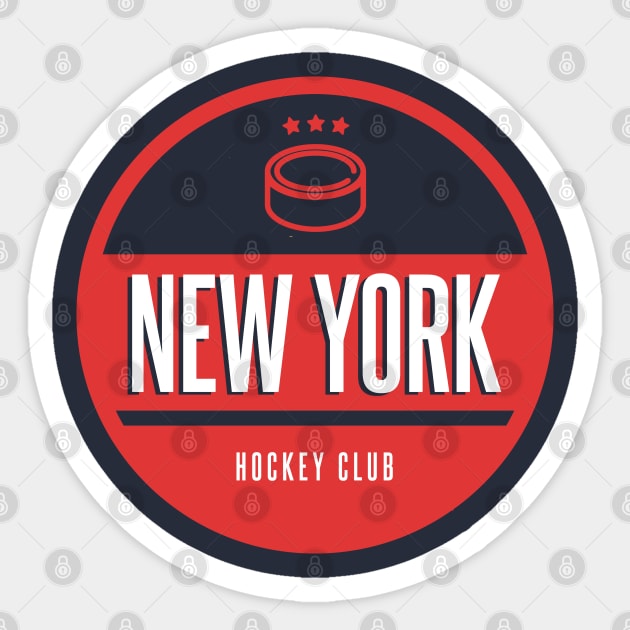 New York hockey club Sticker by BVHstudio